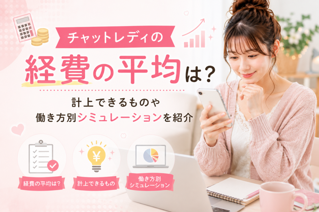 チャットレディの経費の平均は？計上できるものや働き方別シミュレーション