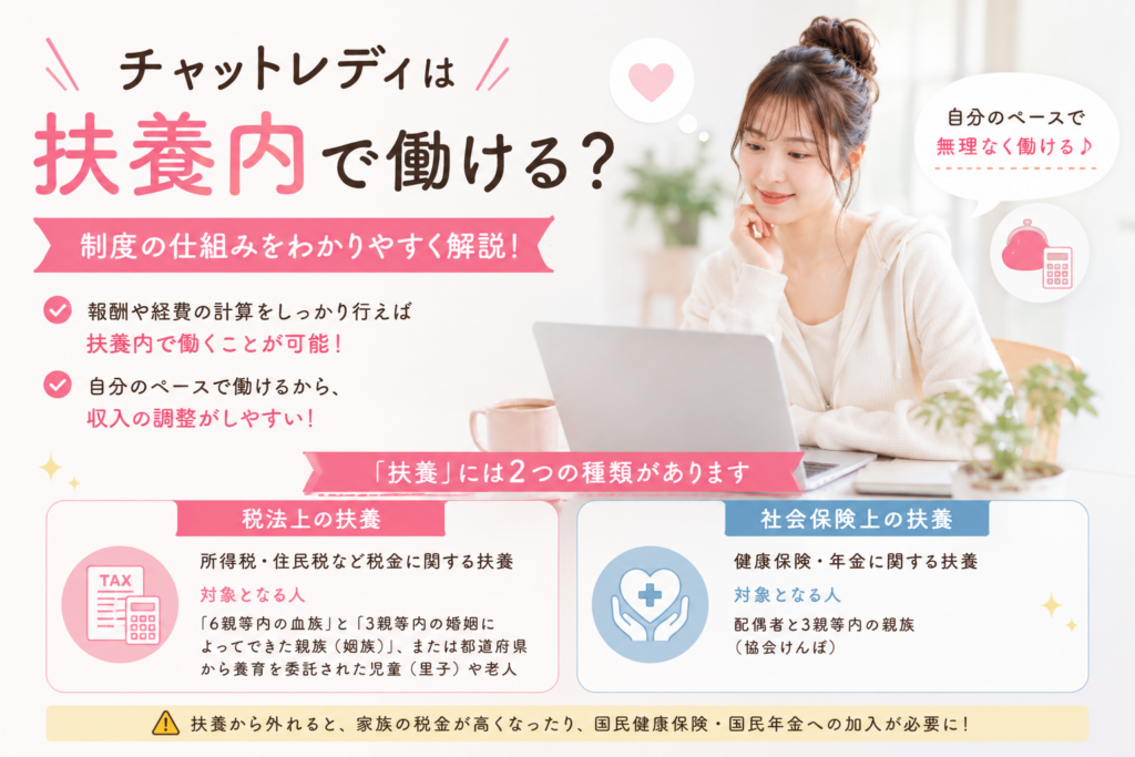 チャットレディは扶養内で働ける？