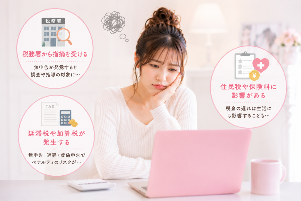 チャットレディが確定申告をしないとどうなる？