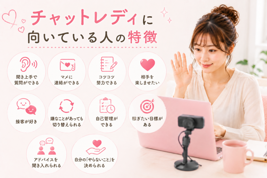 チャットレディに向いている人の特徴