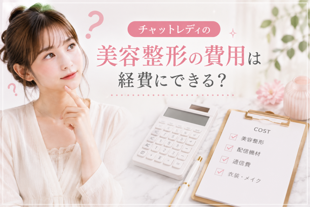 チャットレディの美容整形の費用は経費にできる?