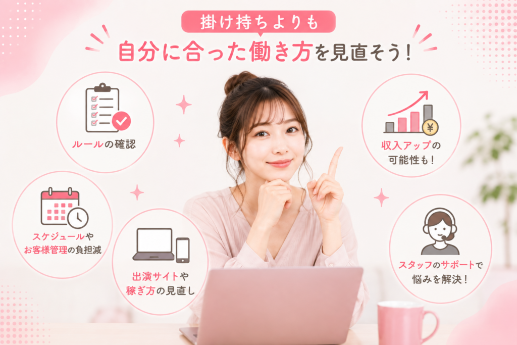 掛け持ちよりも自分に合った働き方を見直そう
