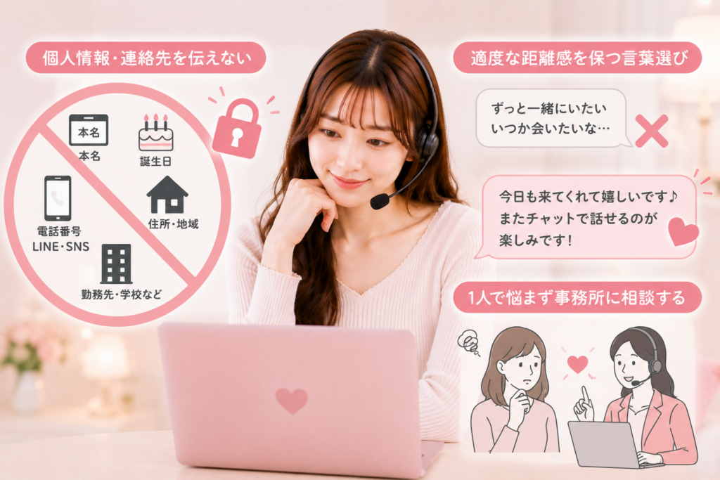 チャットレディが恋愛トラブルを防ぐためにできること