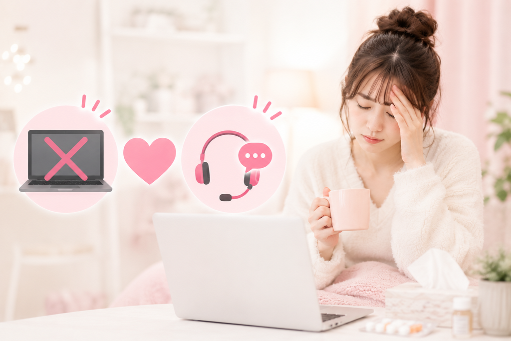 チャットレディは体調不良のときに休める？