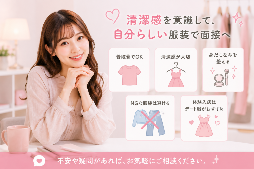 清潔感を意識して自分らしい服装で面接へ