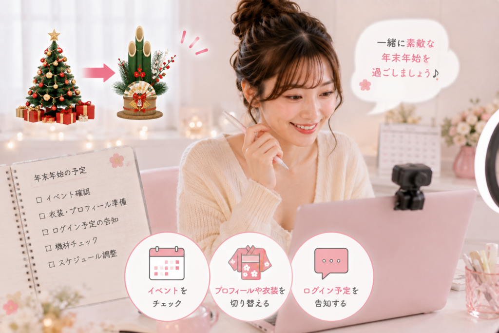 チャットレディが年末年始に活動するための事前準備