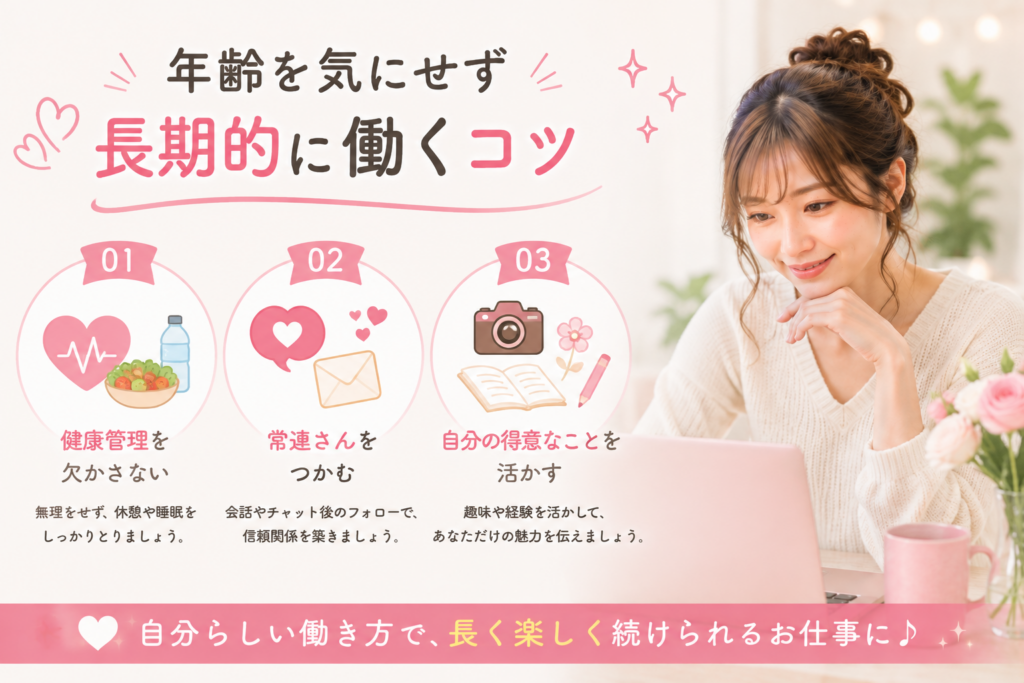 年齢を気にせず長期的に働くコツ