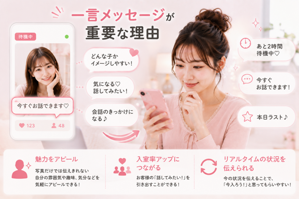 チャットレディの一言メッセージが重要な理由