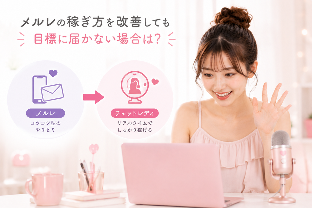 メルレの稼ぎ方を改善しても目標に届かない場合は？