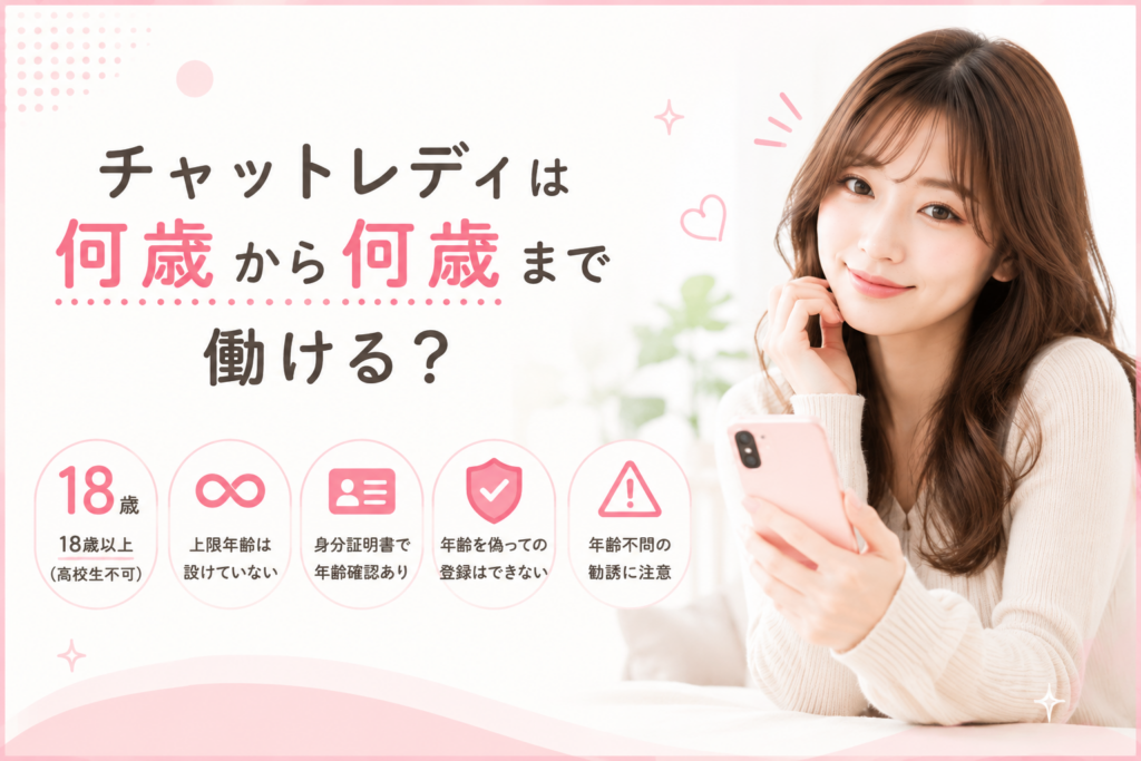 チャットレディは何歳から何歳まで働ける？
