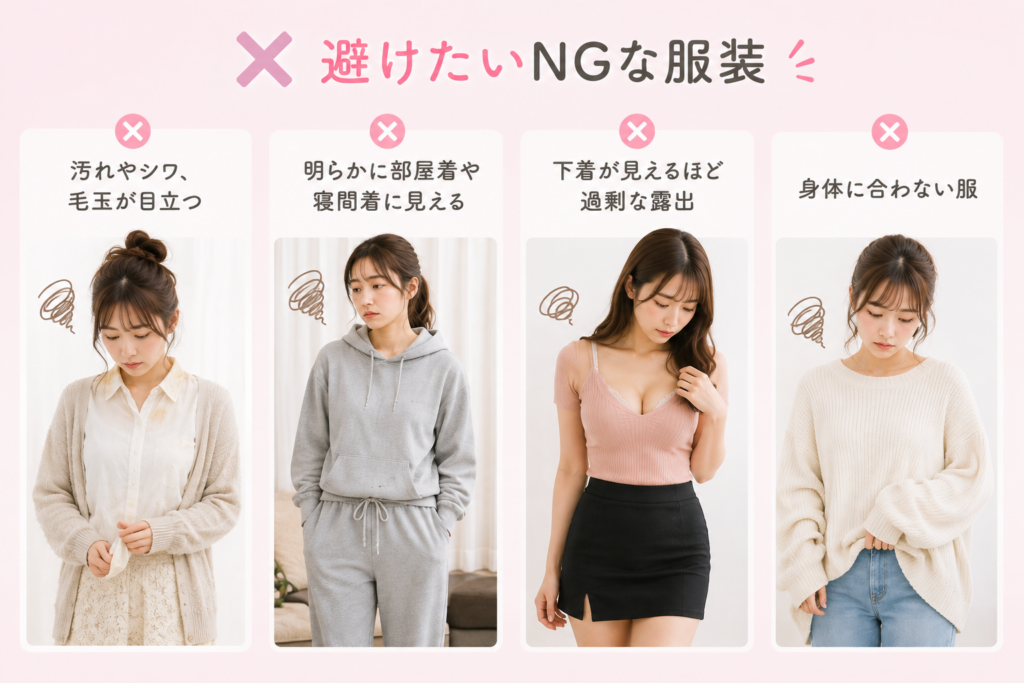 避けたいNGな服装