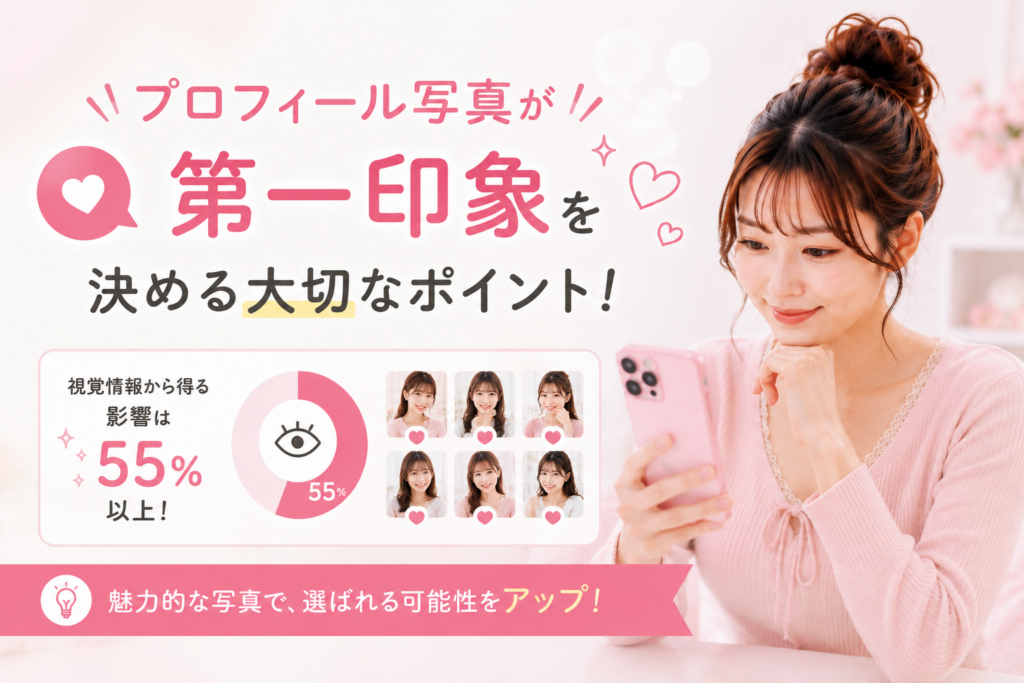 プロフィール写真が第一印象を決める大切なポイント