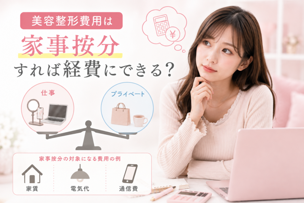 美容整形費用は家事按分すれば経費にできる?