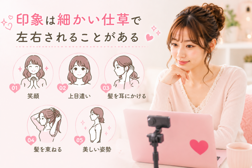 印象は細かい仕草で左右されることがある