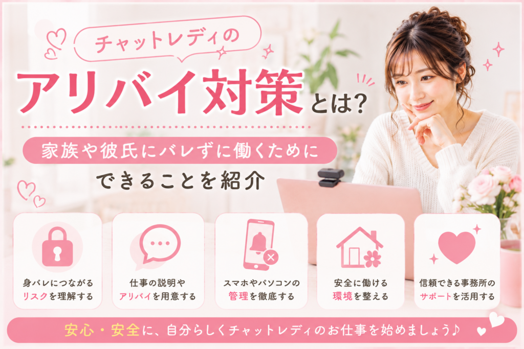 チャットレディのアリバイ対策とは？