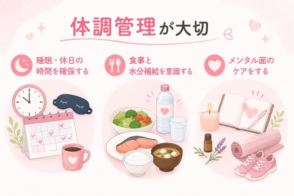 体調管理が大切