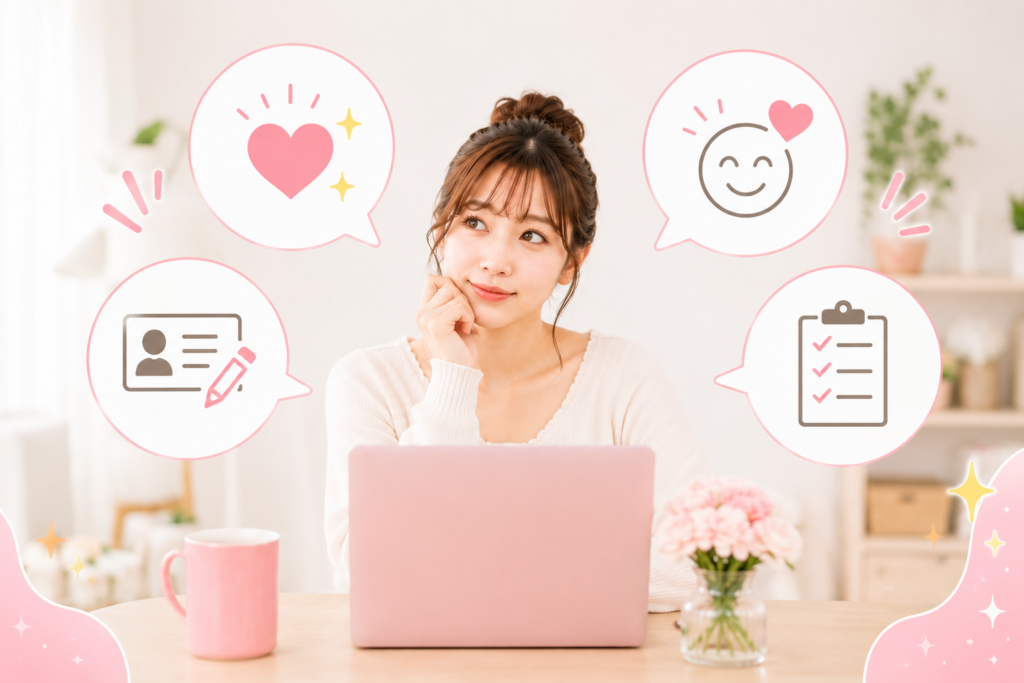 キャラ設定は自分の魅力を伝えるのが目的