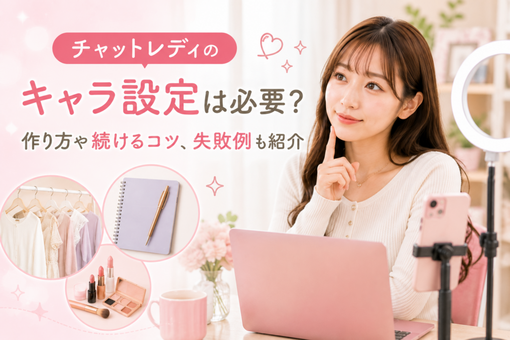 チャットレディのキャラ設定は必要？作り方や続けるコツ、失敗例も紹介