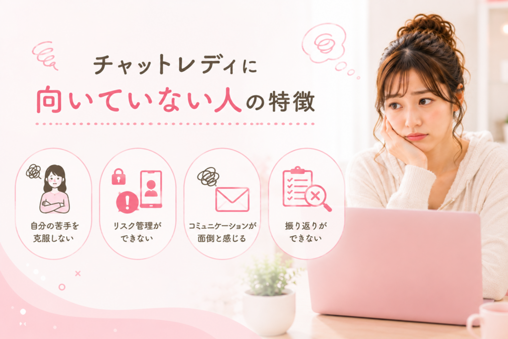 チャットレディに向いていない人の特徴