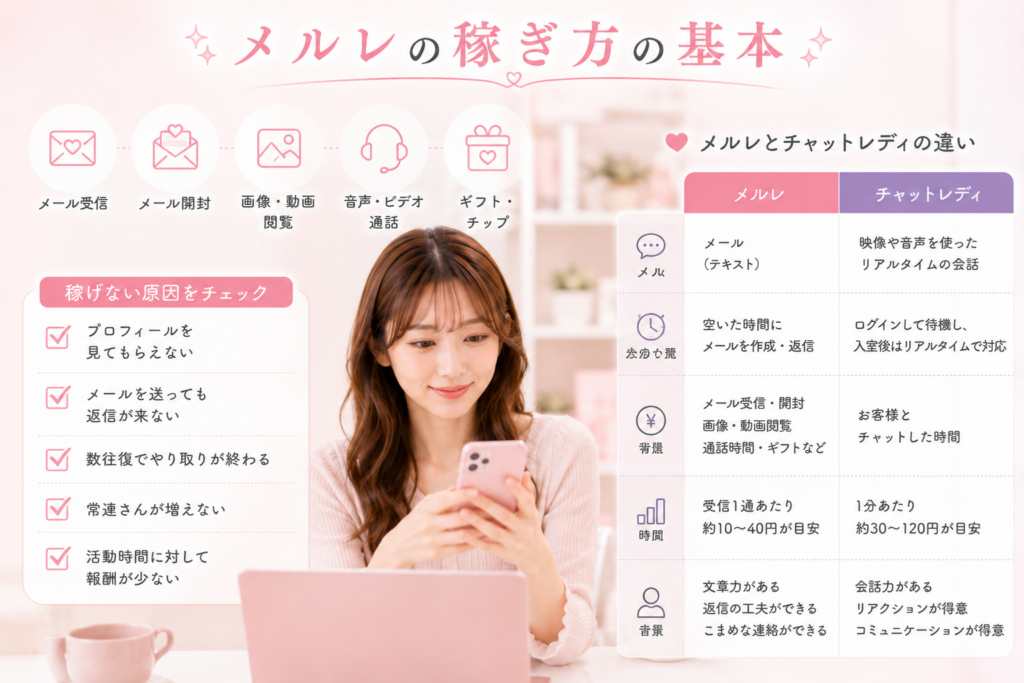 メルレの稼ぎ方の基本