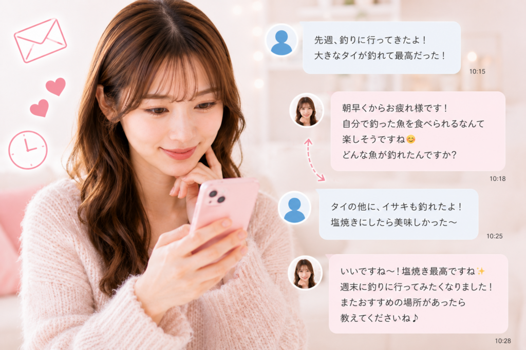 メールのやり取りを続けるには？
