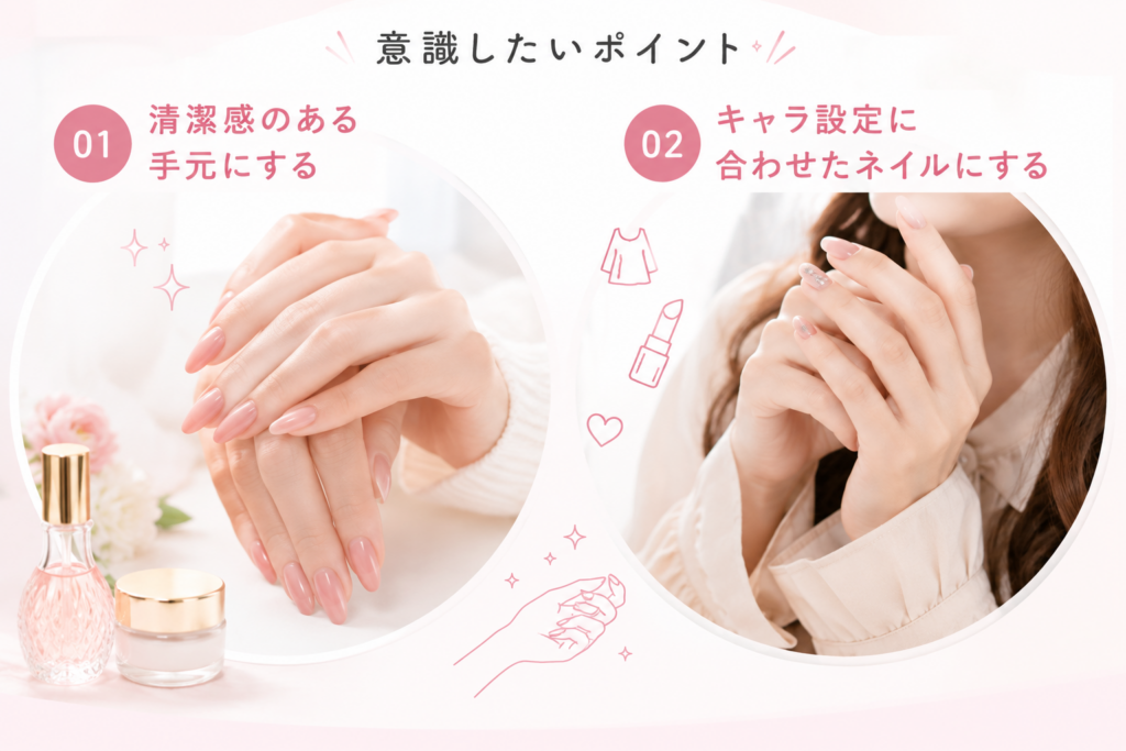 ネイルをするときに意識したいポイント