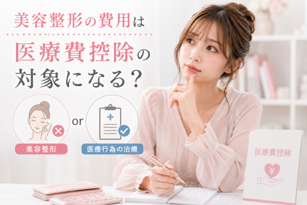 美容整形の費用は医療費控除の対象になる?