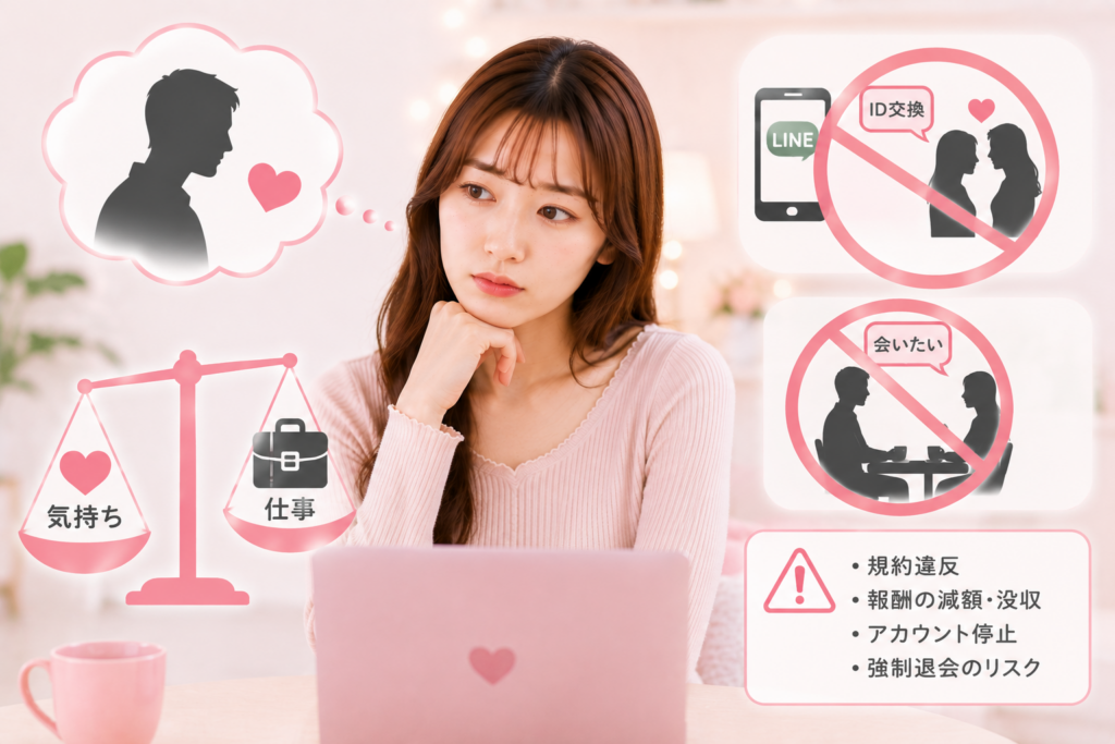 チャットレディがお客様に恋愛感情を抱いてしまったら？