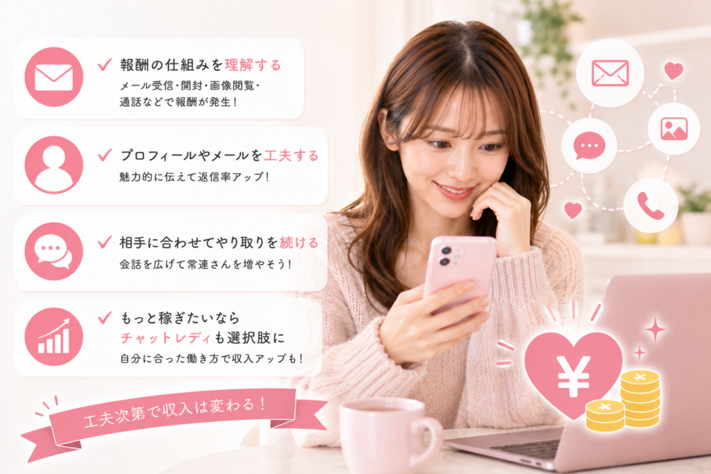 まとめ：メルレで稼ぐには継続のための工夫が必要