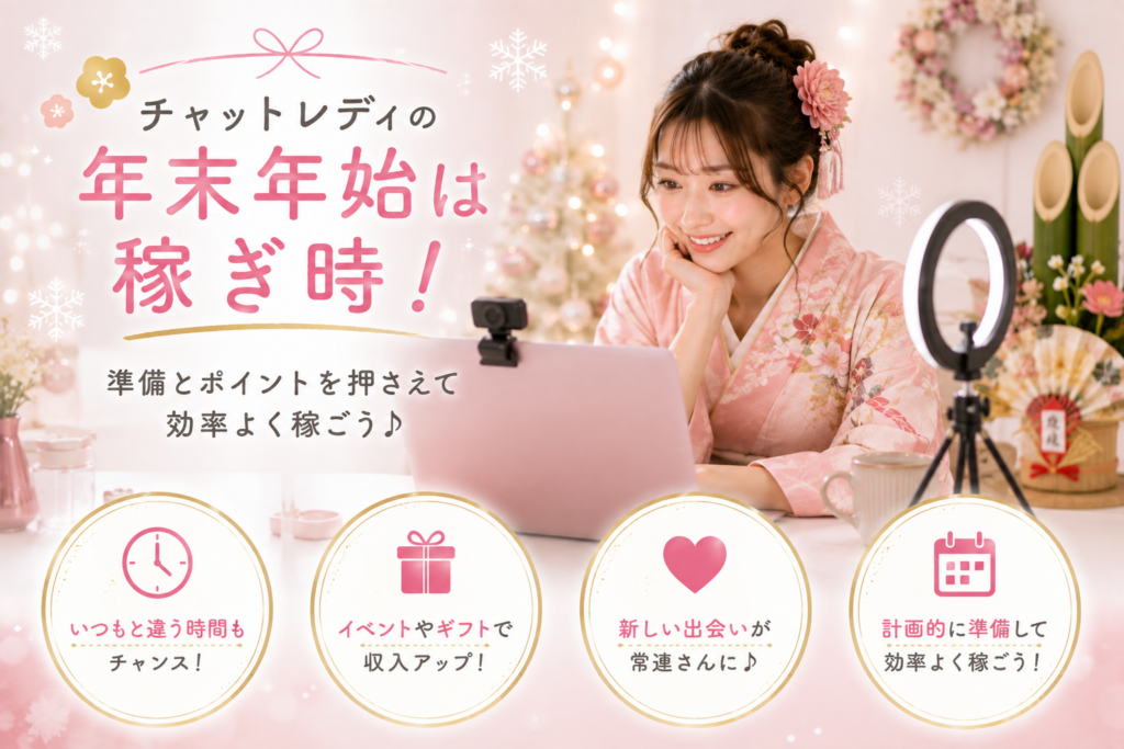 チャットレディの年末年始は稼ぎ時！