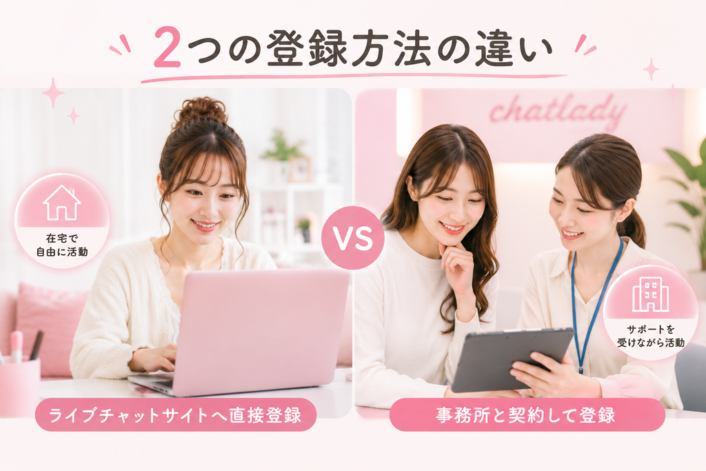 2つの登録方法の違い