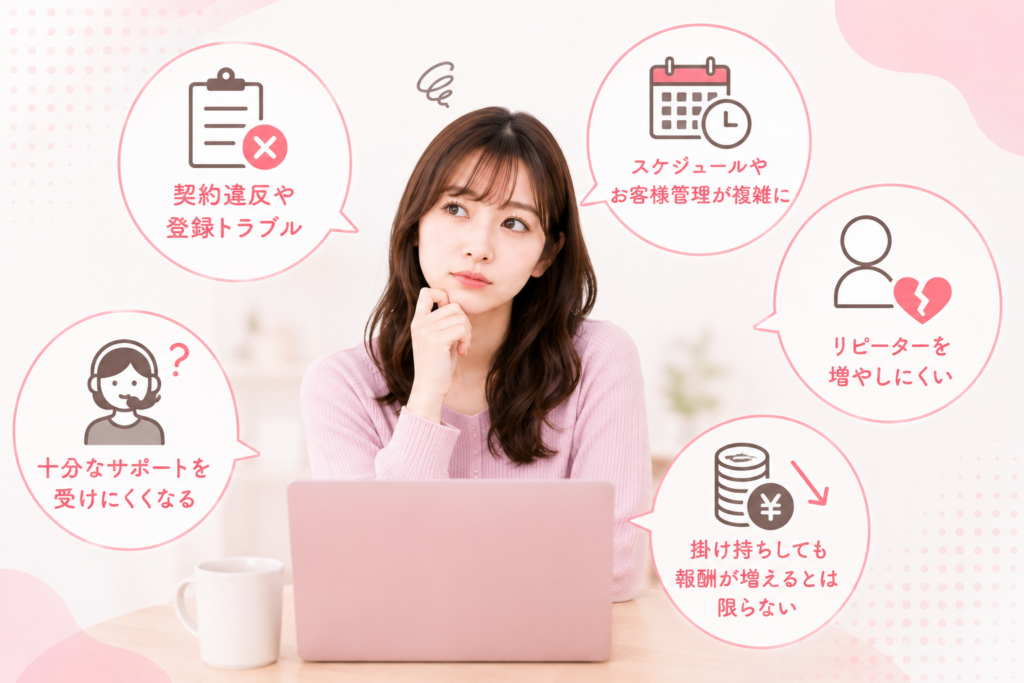 チャットレディ事務所の掛け持ちをおすすめしない理由