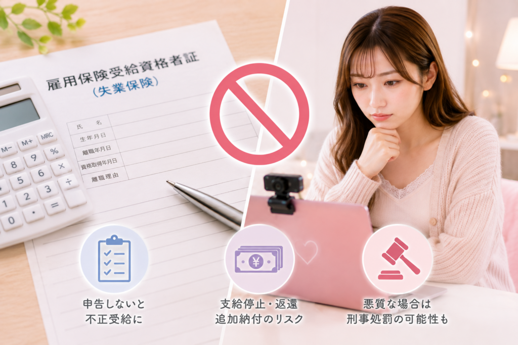 失業保険の受給中はチャットレディを始めない