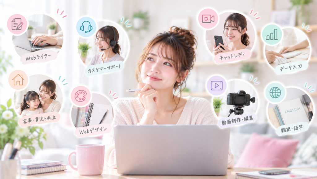 30代女性におすすめの在宅ワーク|理由別