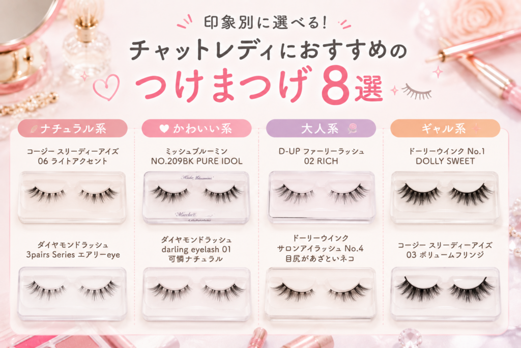 チャットレディにおすすめのつけまつげ8選