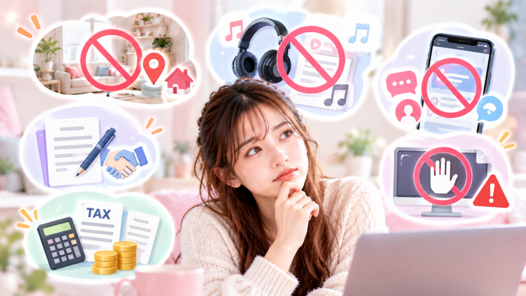 ライブ配信を始める前に確認すべき注意点