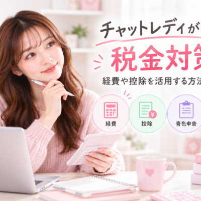 チャットレディができる税金対策！経費や控除を活用する方法を解説