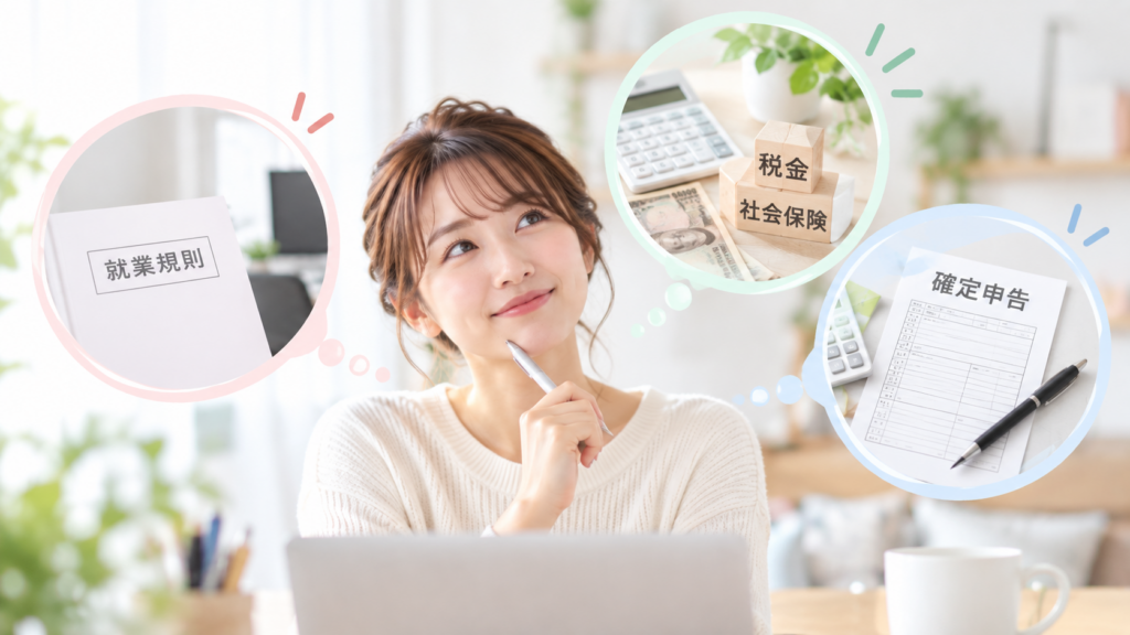 主婦が副業をするときに確認するべきこと