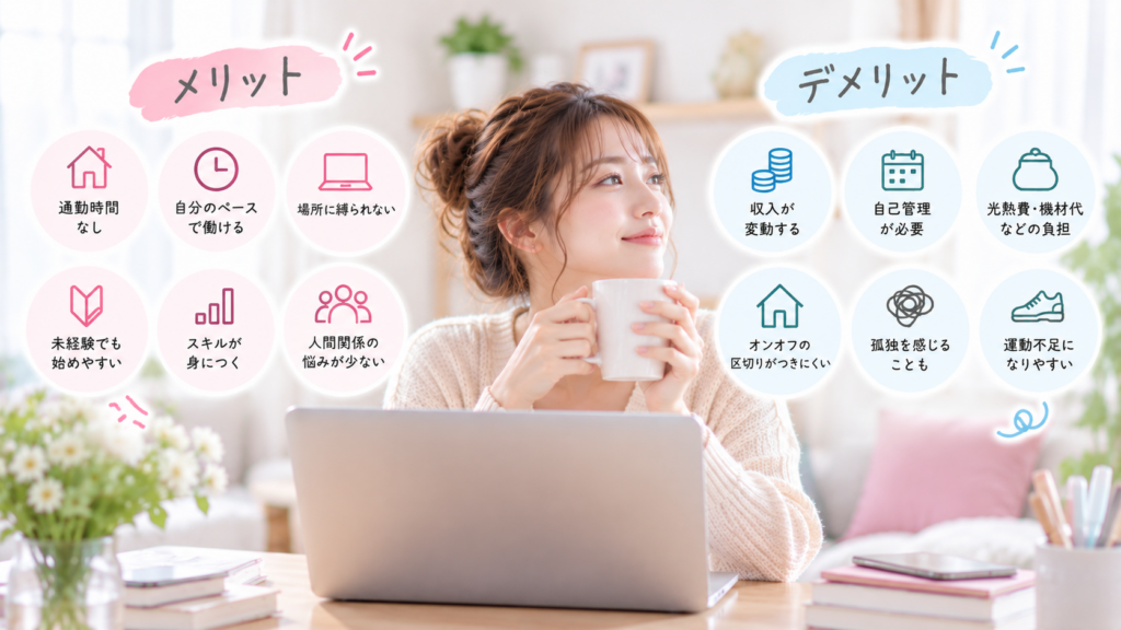 30代女性が在宅ワークをするメリット・デメリット