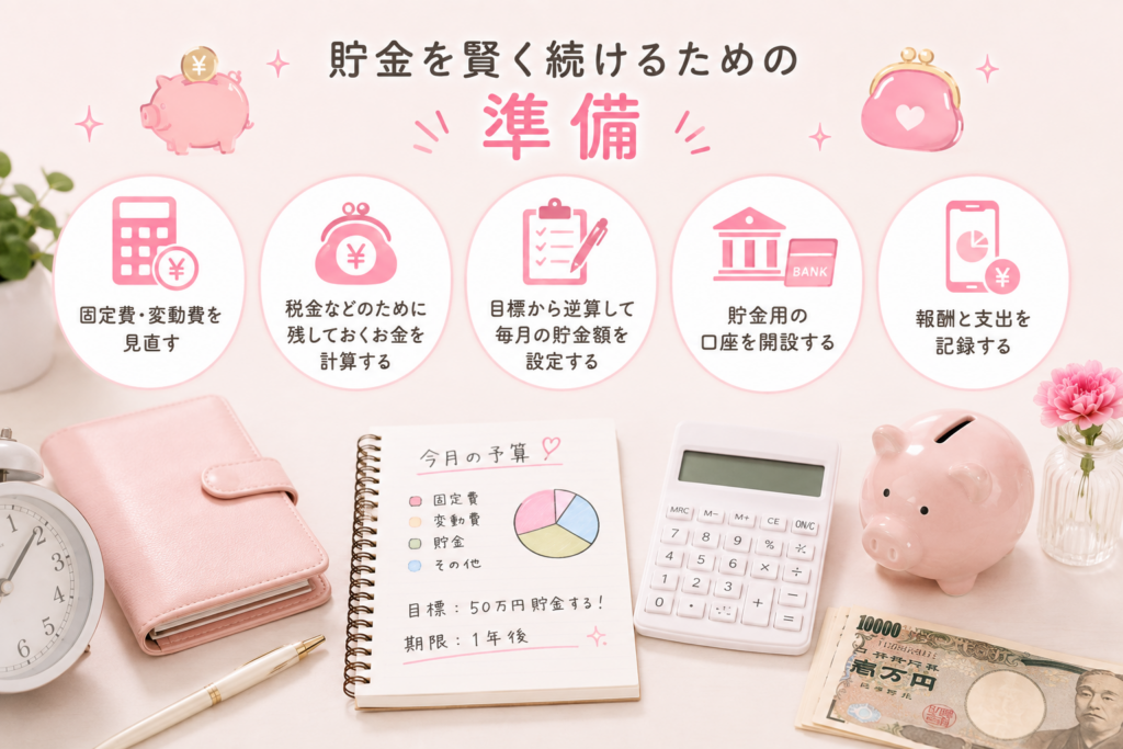 貯金を賢く続けるための準備