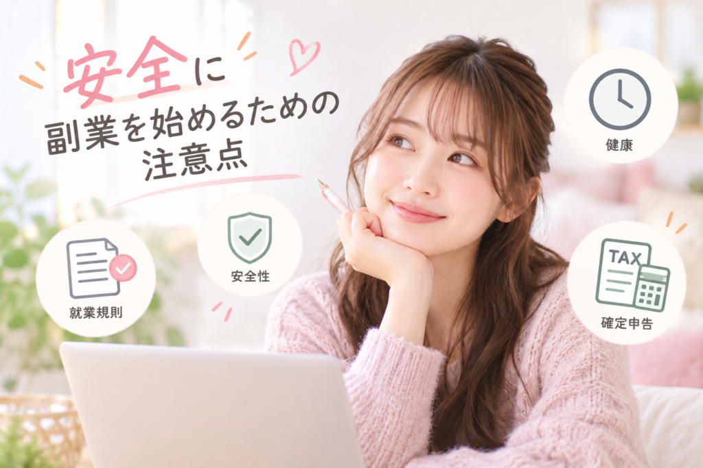 安全に副業を始めるための注意点