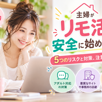 主婦がリモ活を安全に始めるには？5つのリスクと対策、注意点を解説