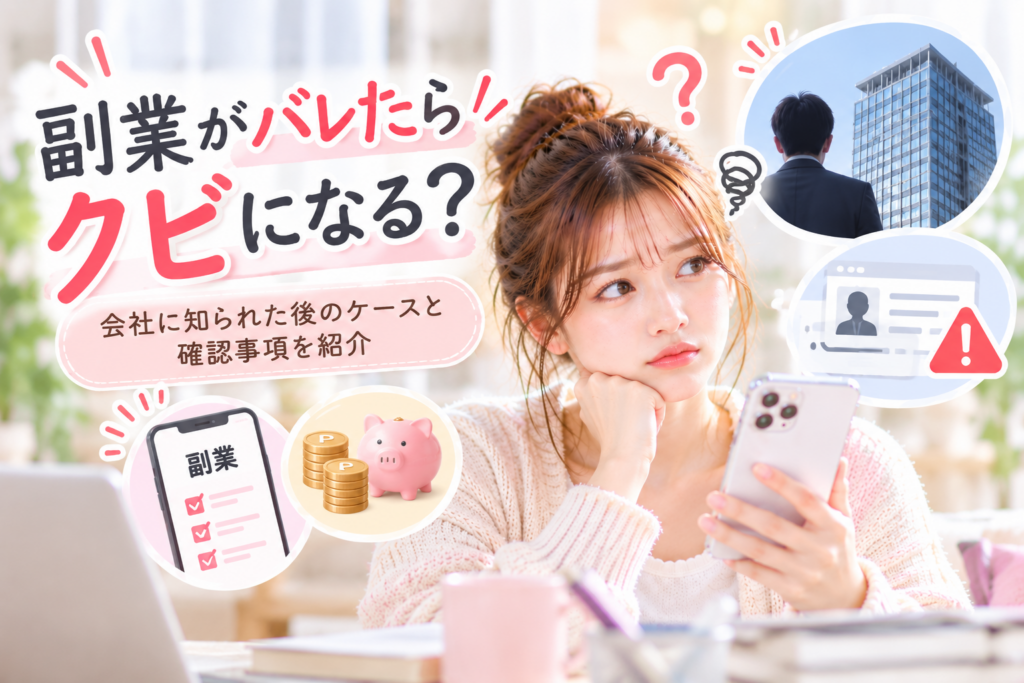 副業がバレたらクビになる？会社に知られた後のケースと確認事項を紹介