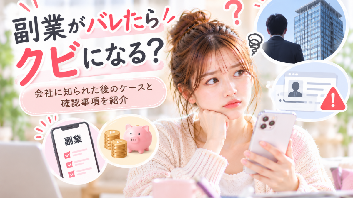 副業がバレたらクビになる？会社に知られた後のケースと確認事項を紹介