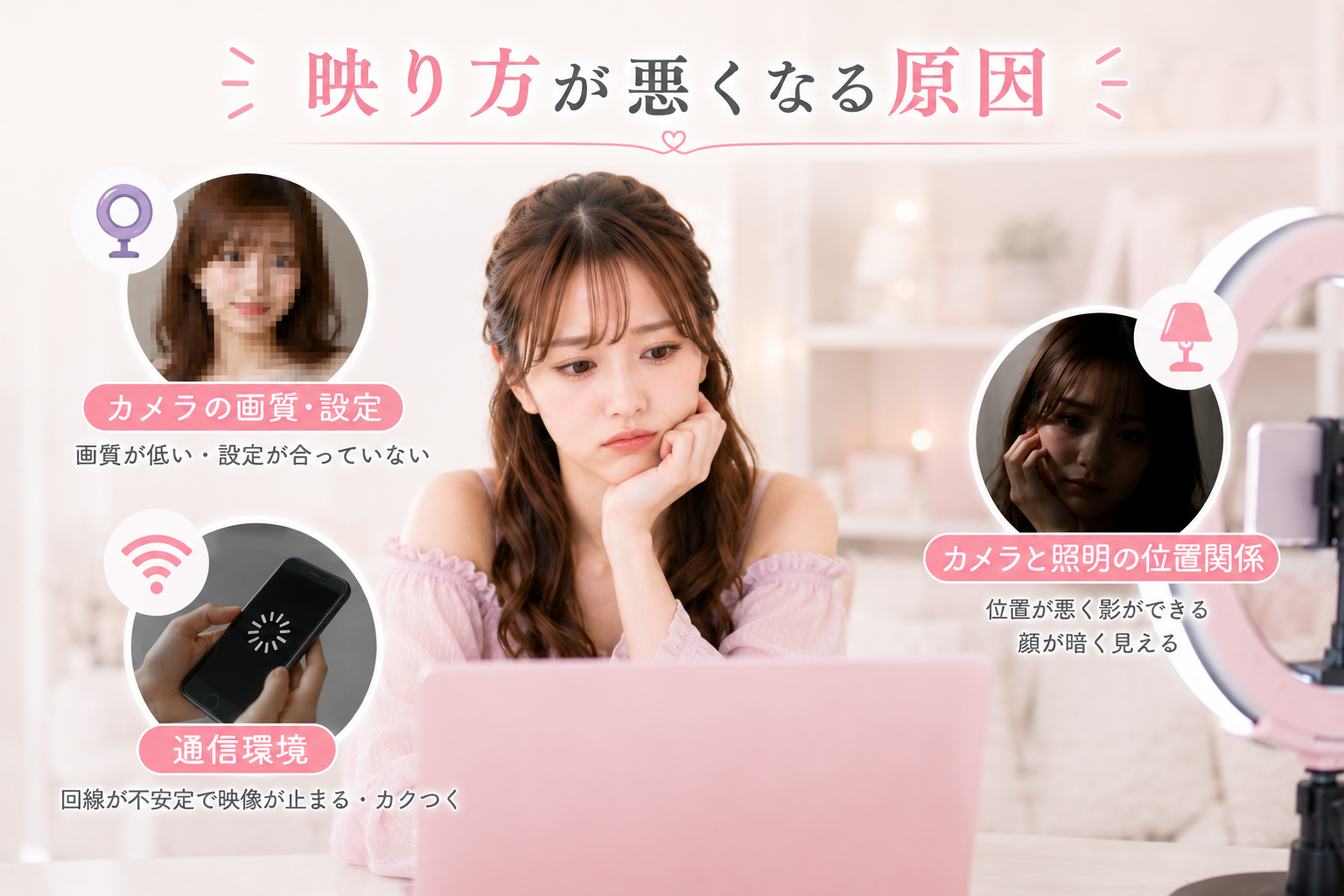 チャットレディの映り方が悪くなる原因