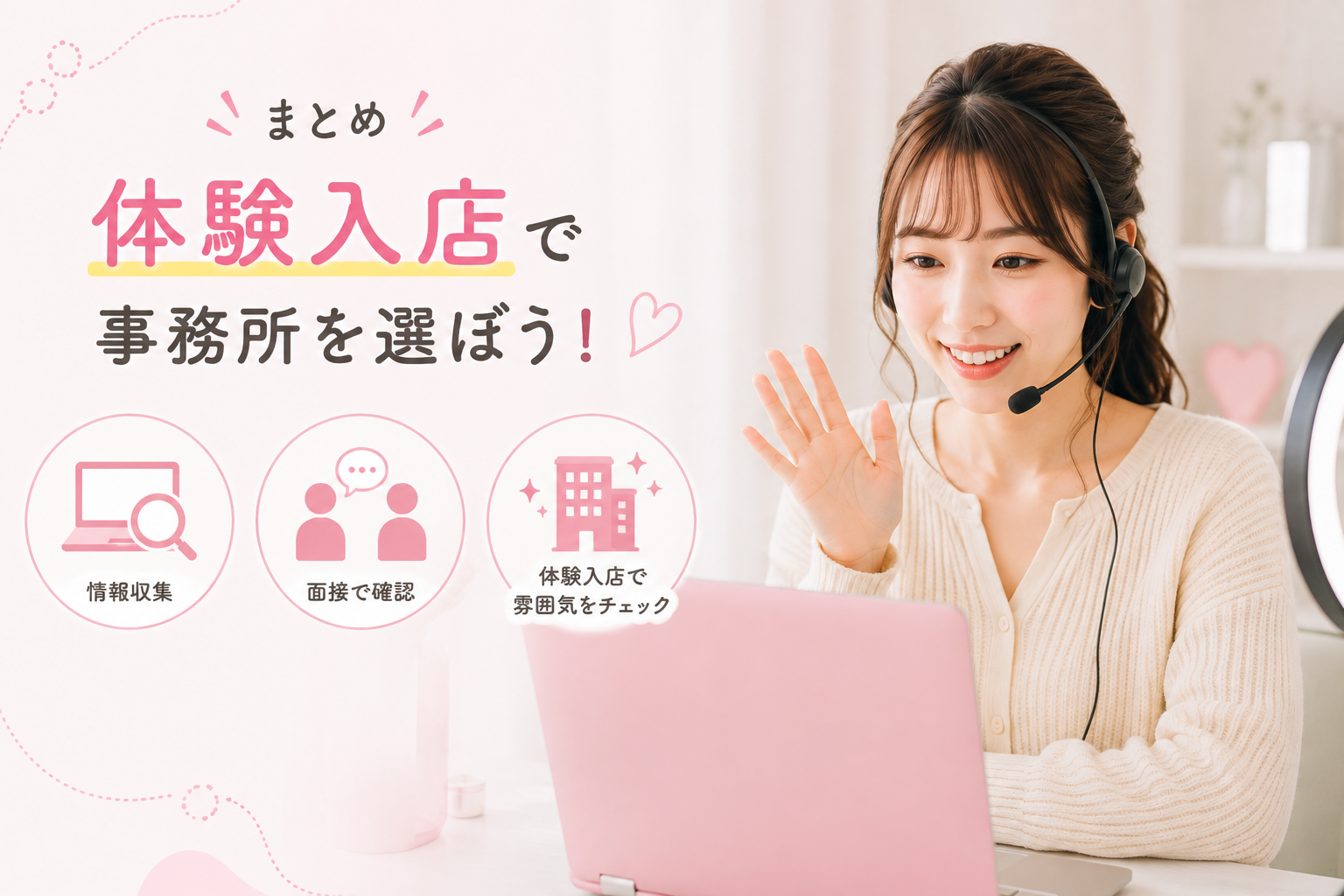 チャットレディ事務所は体験入店をして決めよう