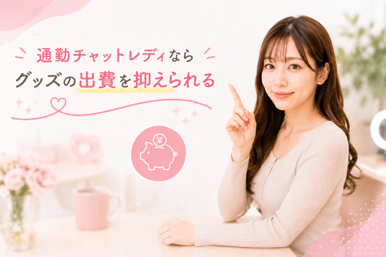 通勤チャットレディならグッズの出費を抑えられる