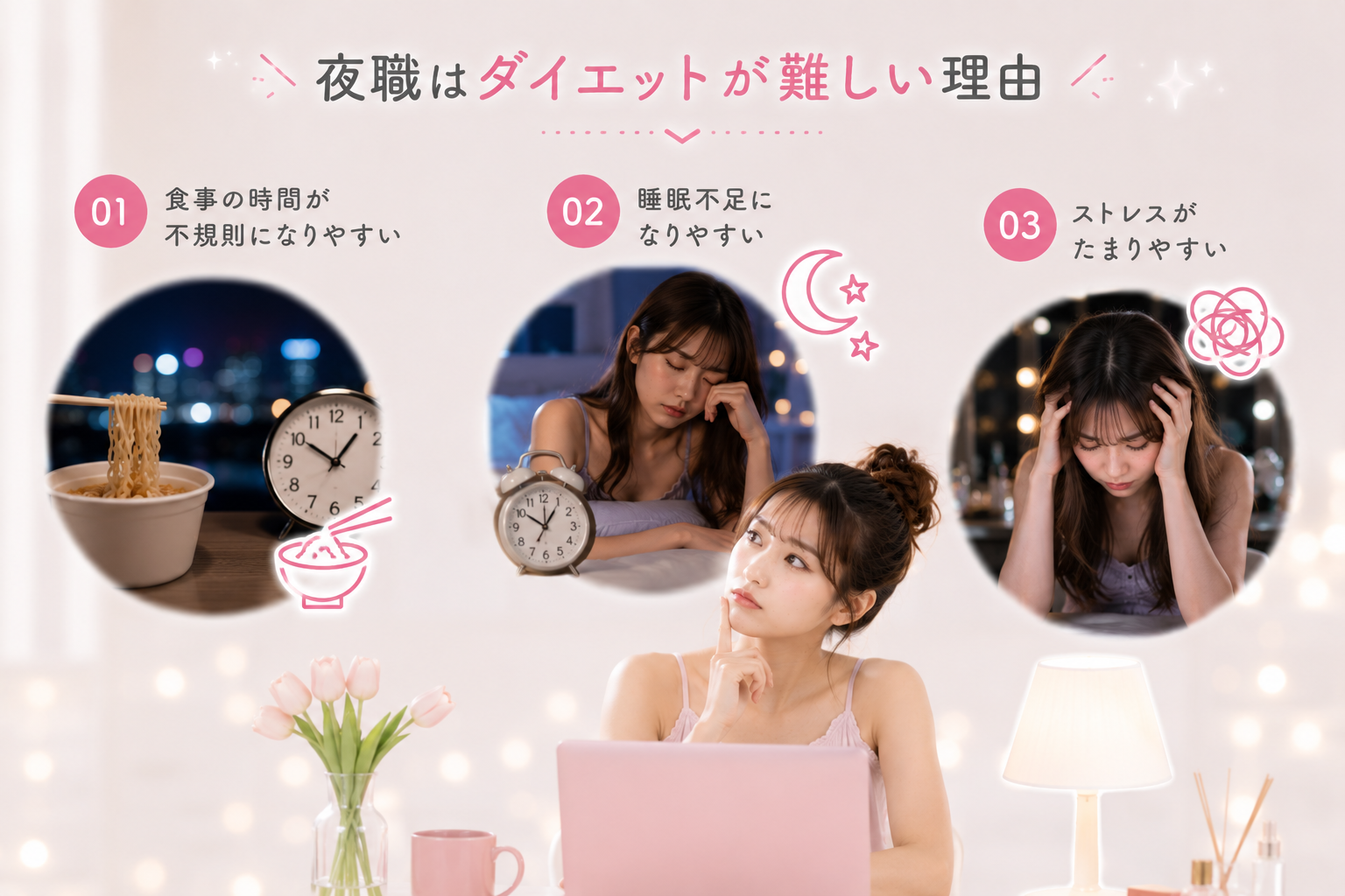 夜職はダイエットが難しいといわれる理由