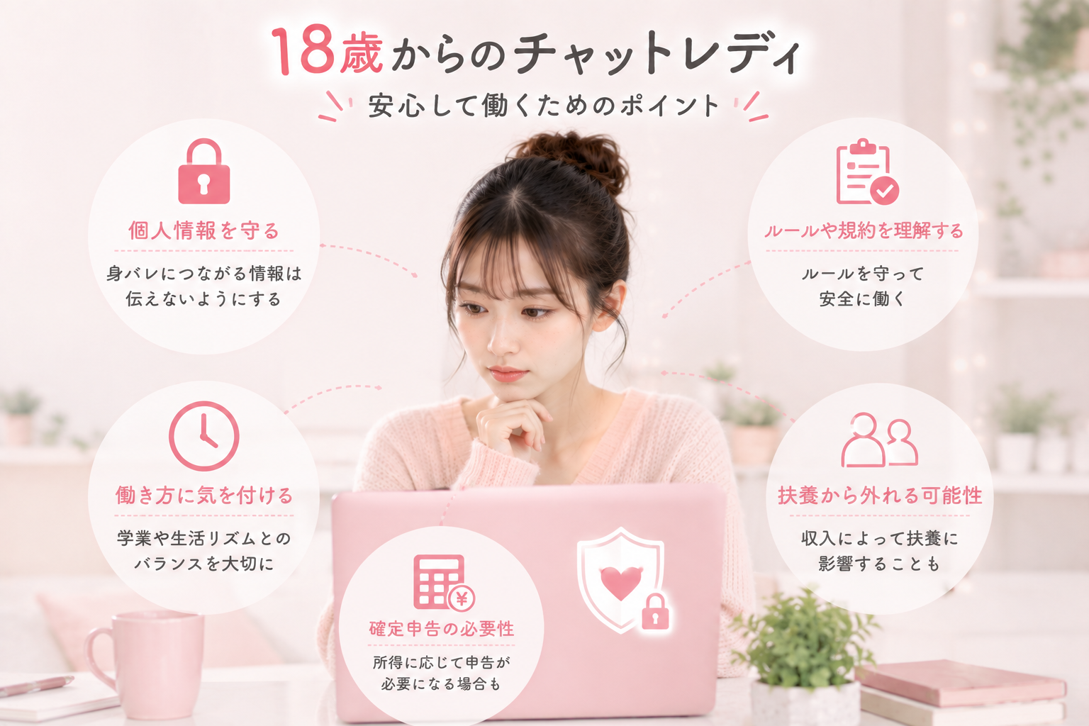 18歳でチャットレディを始めるときの注意点