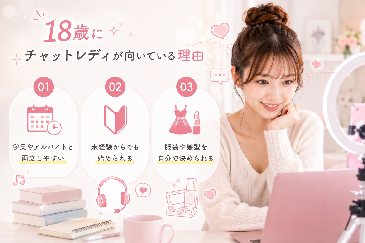 18歳にチャットレディが向いている理由